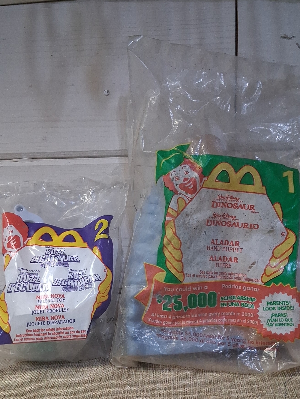 McDonald's Kids Dinosaur Aladar Hand Puppet - Green